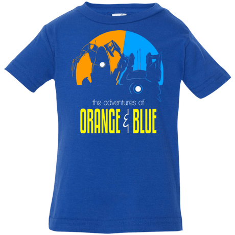 T-Shirts Royal / 6 Months Adventure Orange and Blue Infant Premium T-Shirt