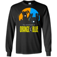 T-Shirts Black / S Adventure Orange and Blue Men's Long Sleeve T-Shirt