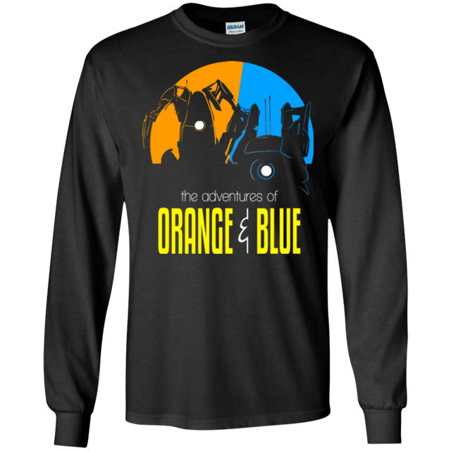 T-Shirts Black / S Adventure Orange and Blue Men's Long Sleeve T-Shirt