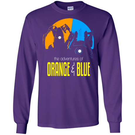 T-Shirts Purple / S Adventure Orange and Blue Men's Long Sleeve T-Shirt