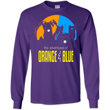 T-Shirts Purple / S Adventure Orange and Blue Men's Long Sleeve T-Shirt