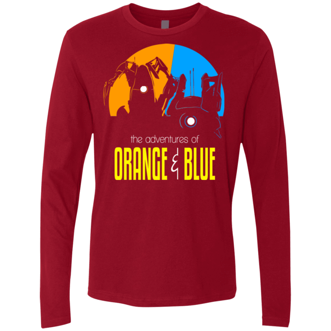 T-Shirts Cardinal / S Adventure Orange and Blue Men's Premium Long Sleeve