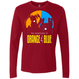 T-Shirts Cardinal / S Adventure Orange and Blue Men's Premium Long Sleeve