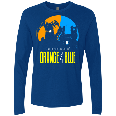 T-Shirts Royal / S Adventure Orange and Blue Men's Premium Long Sleeve