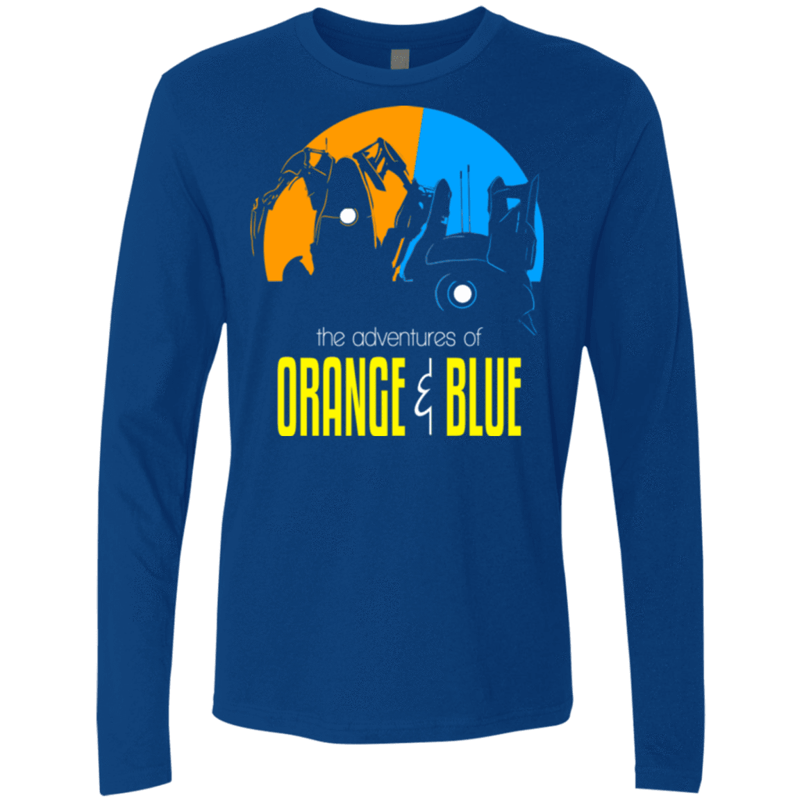 T-Shirts Royal / S Adventure Orange and Blue Men's Premium Long Sleeve