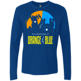 T-Shirts Royal / S Adventure Orange and Blue Men's Premium Long Sleeve