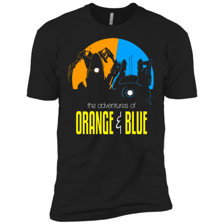T-Shirts Black / X-Small Adventure Orange and Blue Men's Premium T-Shirt