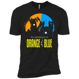 T-Shirts Black / X-Small Adventure Orange and Blue Men's Premium T-Shirt