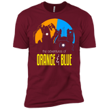 T-Shirts Cardinal / X-Small Adventure Orange and Blue Men's Premium T-Shirt