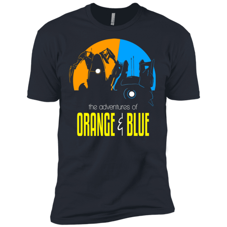 T-Shirts Indigo / X-Small Adventure Orange and Blue Men's Premium T-Shirt