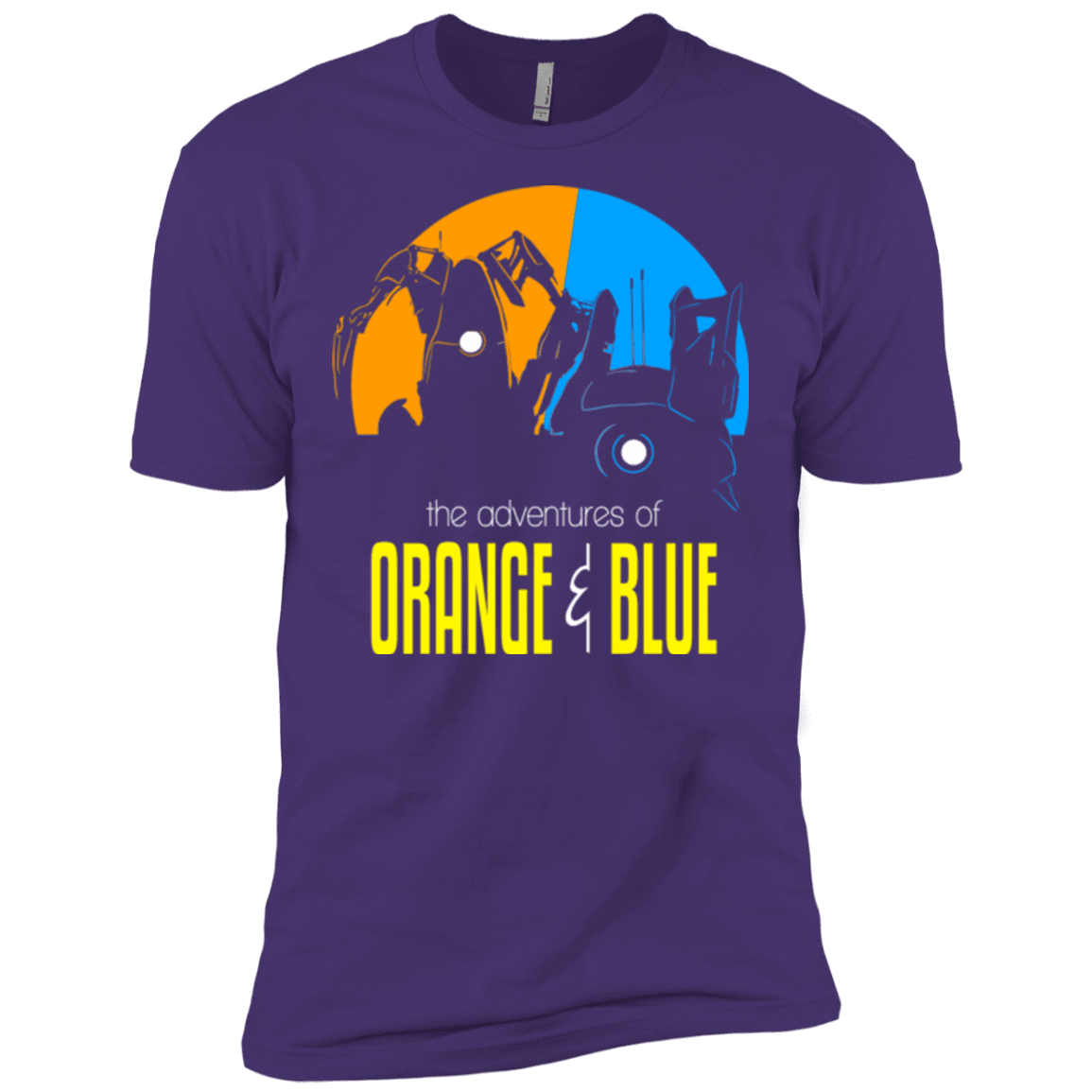 T-Shirts Purple Rush/ / X-Small Adventure Orange and Blue Men's Premium T-Shirt