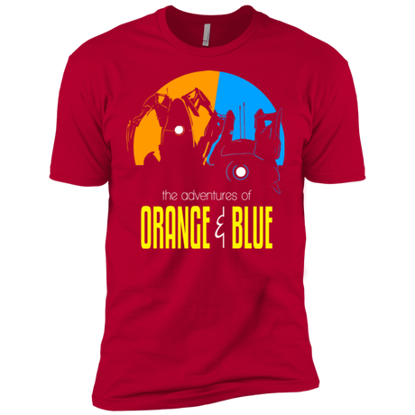 T-Shirts Red / X-Small Adventure Orange and Blue Men's Premium T-Shirt