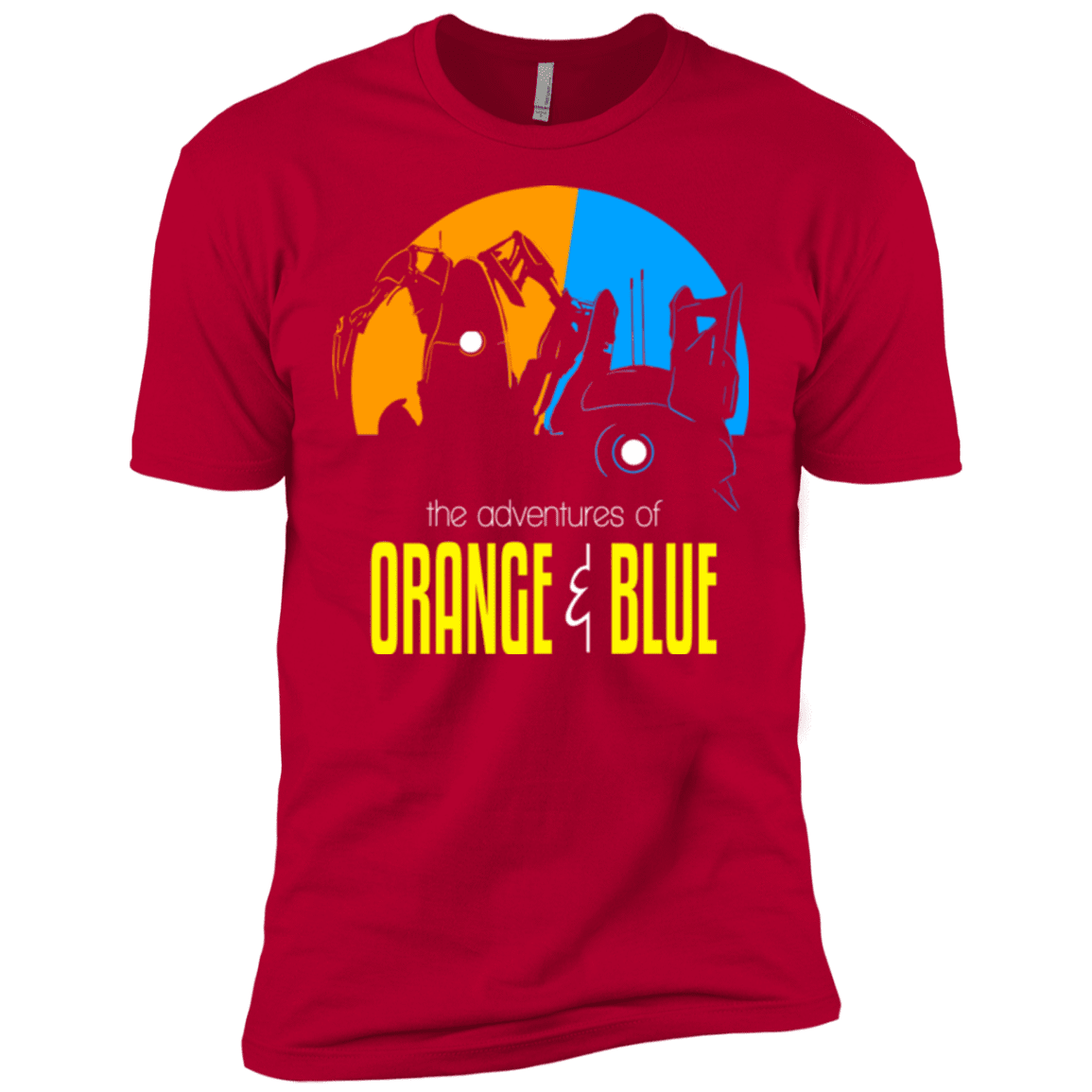 T-Shirts Red / X-Small Adventure Orange and Blue Men's Premium T-Shirt