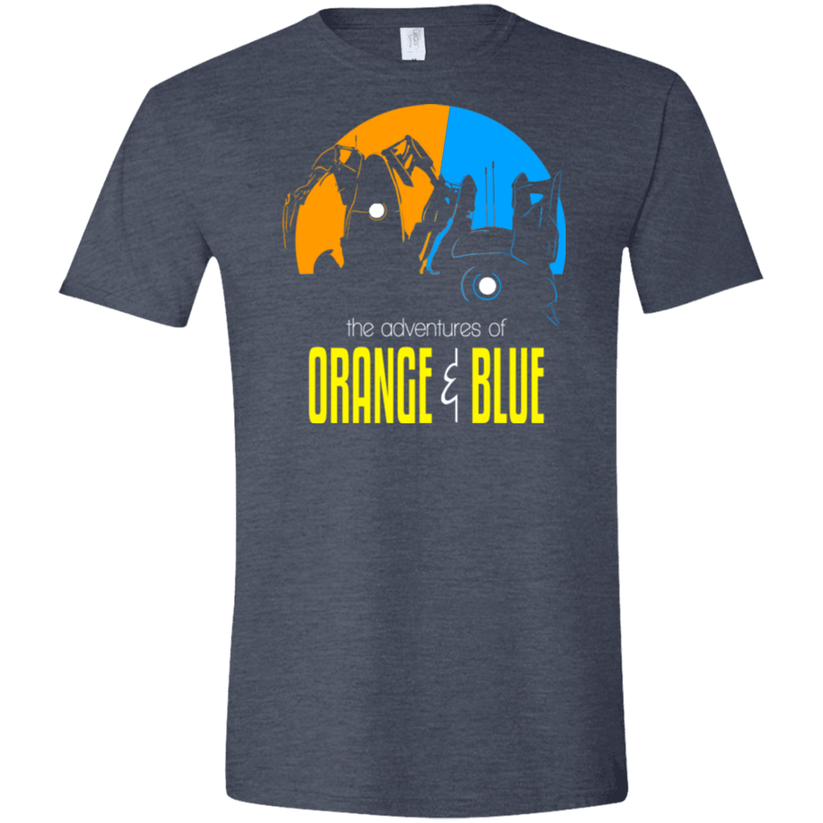 T-Shirts Heather Navy / S Adventure Orange and Blue Men's Semi-Fitted Softstyle