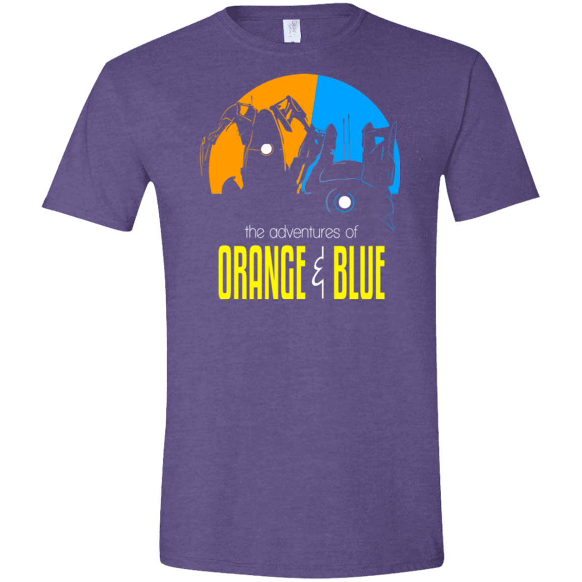 T-Shirts Heather Purple / S Adventure Orange and Blue Men's Semi-Fitted Softstyle