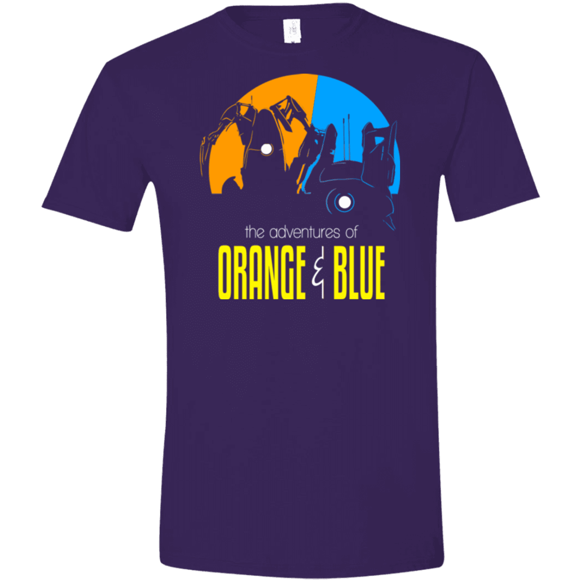 T-Shirts Purple / S Adventure Orange and Blue Men's Semi-Fitted Softstyle