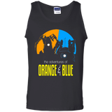 T-Shirts Black / S Adventure Orange and Blue Men's Tank Top