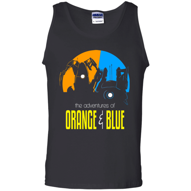 T-Shirts Black / S Adventure Orange and Blue Men's Tank Top