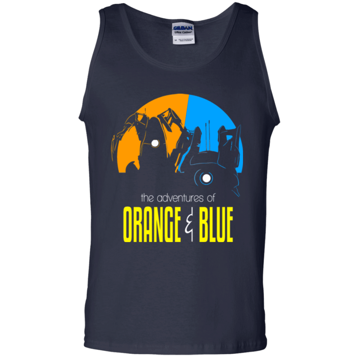 T-Shirts Navy / S Adventure Orange and Blue Men's Tank Top