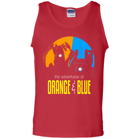 T-Shirts Red / S Adventure Orange and Blue Men's Tank Top