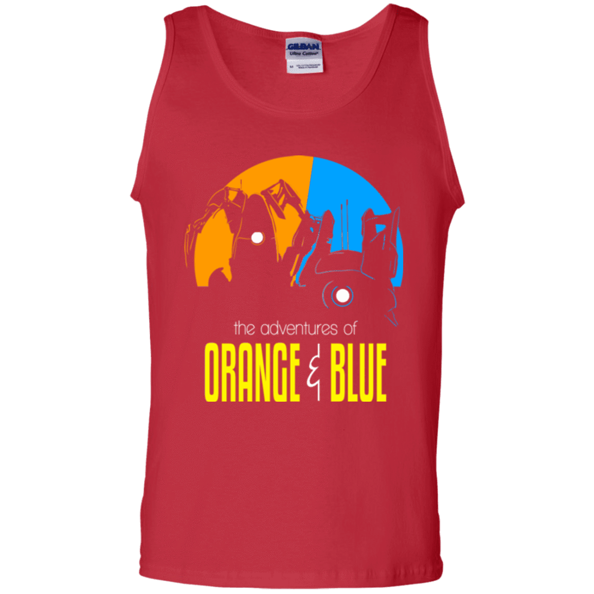 T-Shirts Red / S Adventure Orange and Blue Men's Tank Top