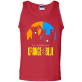 T-Shirts Red / S Adventure Orange and Blue Men's Tank Top