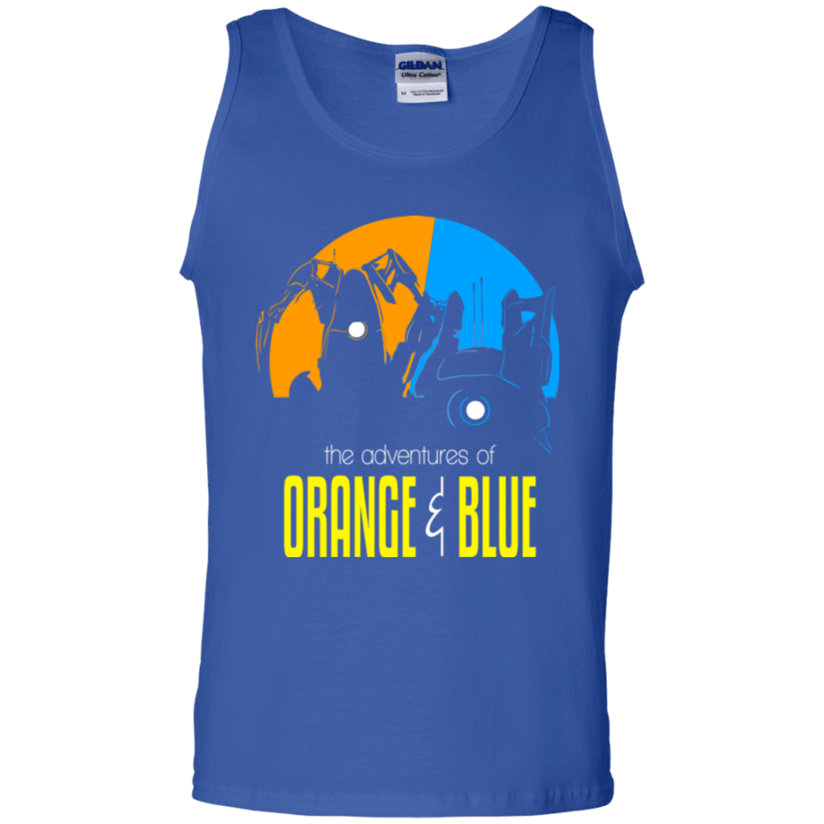 T-Shirts Royal / S Adventure Orange and Blue Men's Tank Top