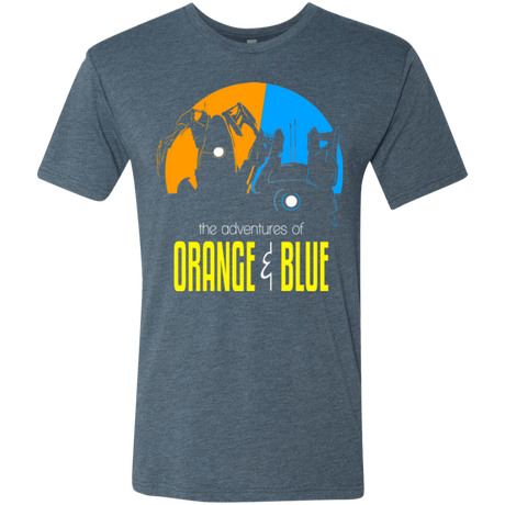 T-Shirts Indigo / S Adventure Orange and Blue Men's Triblend T-Shirt
