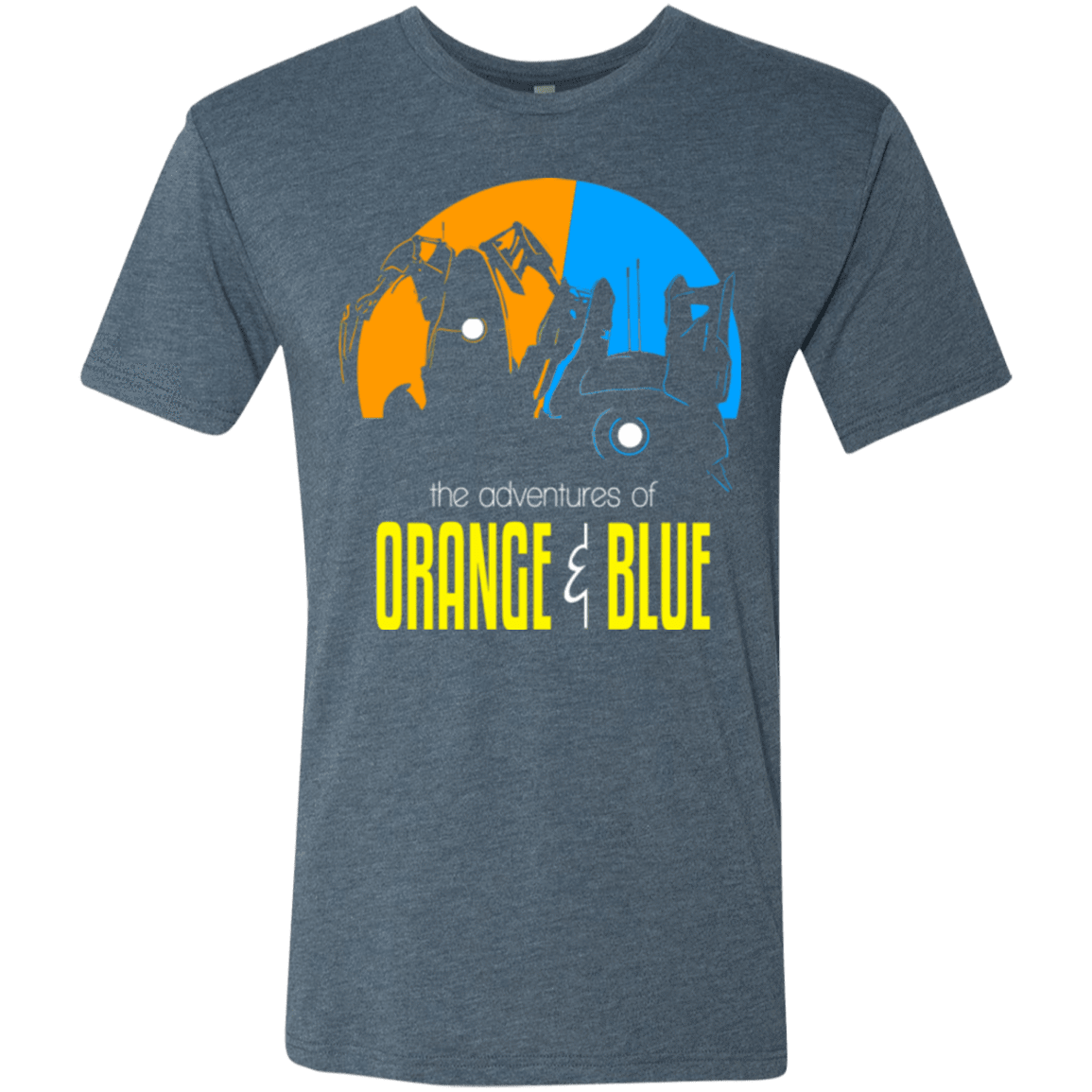 T-Shirts Indigo / S Adventure Orange and Blue Men's Triblend T-Shirt