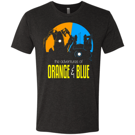 T-Shirts Vintage Black / S Adventure Orange and Blue Men's Triblend T-Shirt