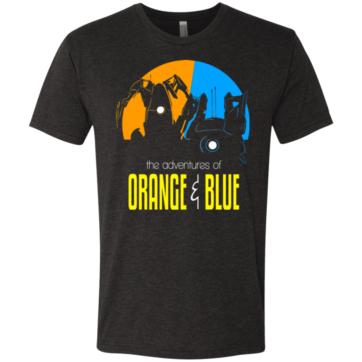 T-Shirts Vintage Black / S Adventure Orange and Blue Men's Triblend T-Shirt