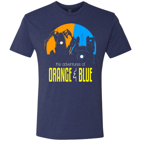 T-Shirts Vintage Navy / S Adventure Orange and Blue Men's Triblend T-Shirt
