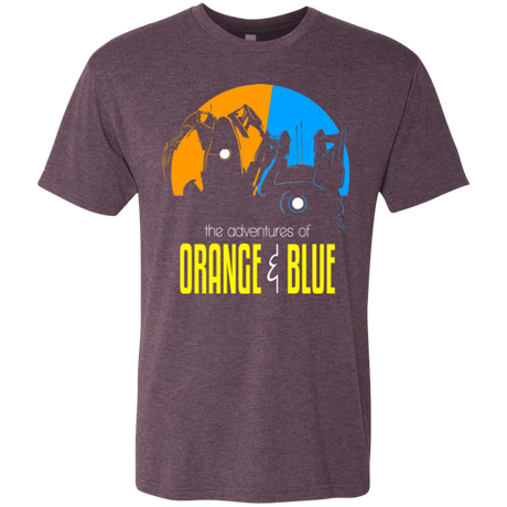 T-Shirts Vintage Purple / S Adventure Orange and Blue Men's Triblend T-Shirt