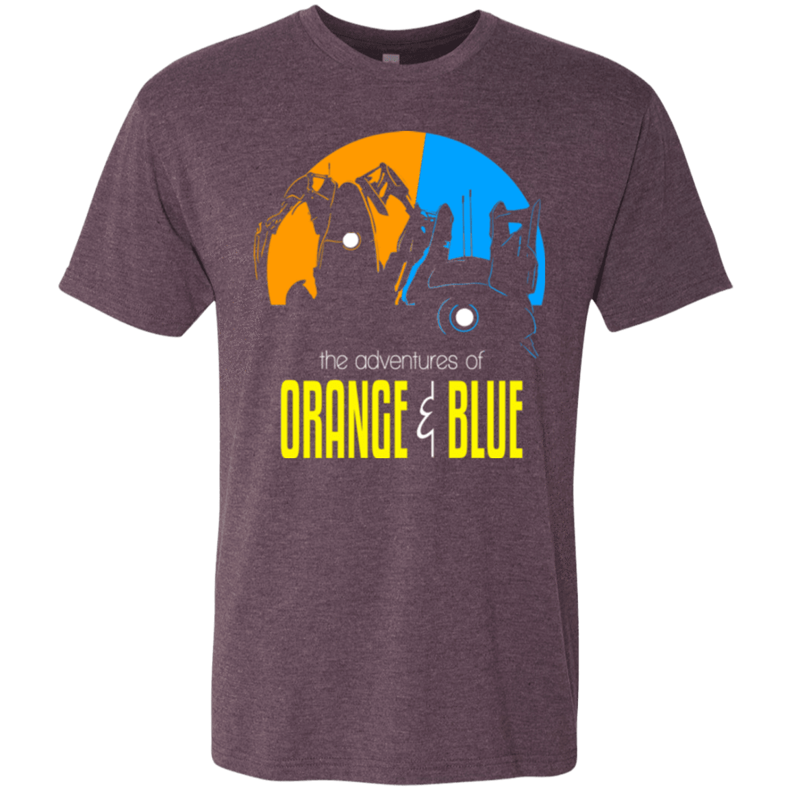 T-Shirts Vintage Purple / S Adventure Orange and Blue Men's Triblend T-Shirt