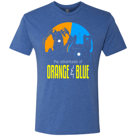 T-Shirts Vintage Royal / S Adventure Orange and Blue Men's Triblend T-Shirt