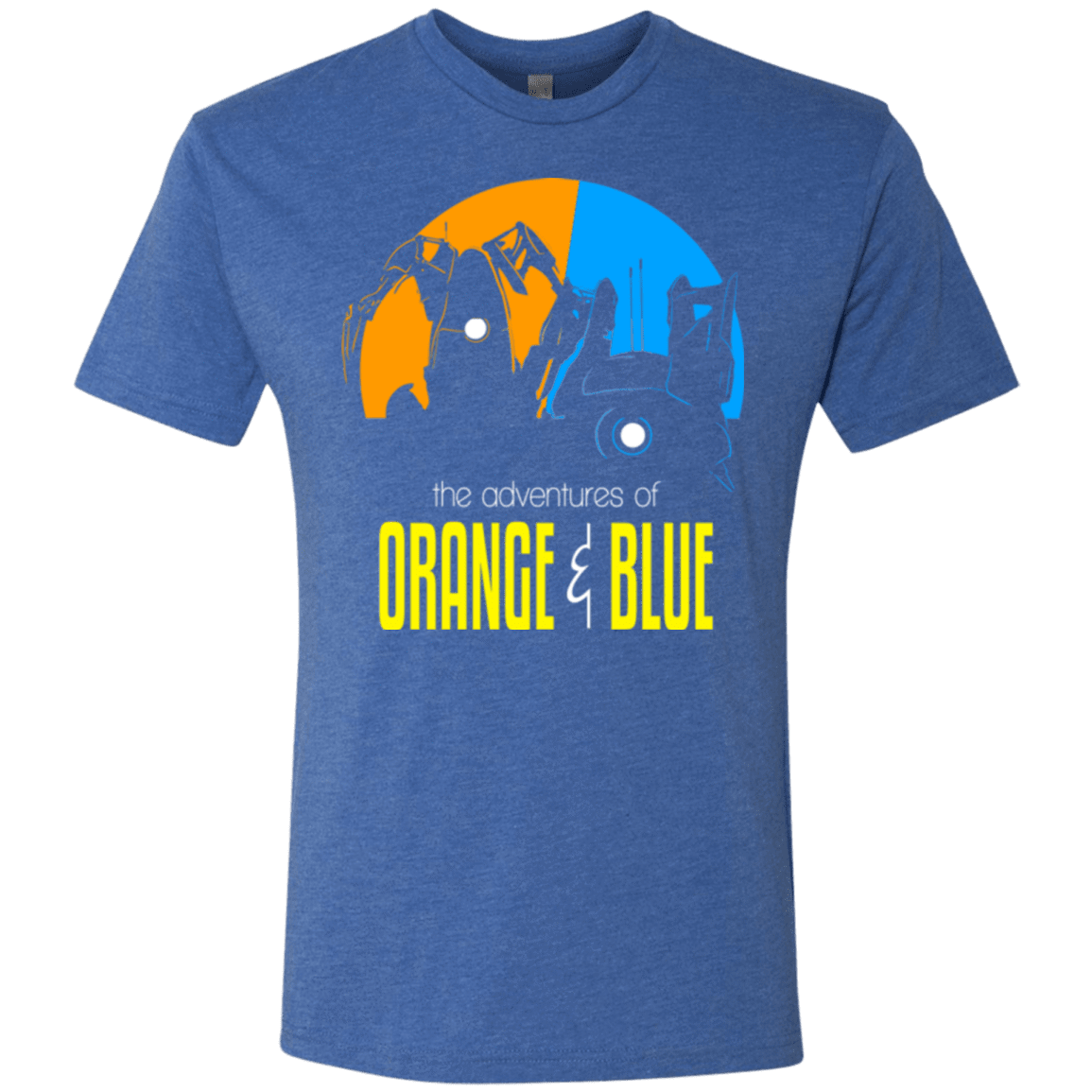 T-Shirts Vintage Royal / S Adventure Orange and Blue Men's Triblend T-Shirt