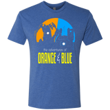 T-Shirts Vintage Royal / S Adventure Orange and Blue Men's Triblend T-Shirt