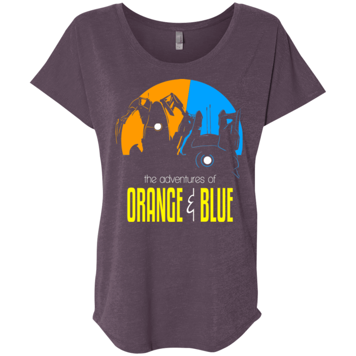 T-Shirts Vintage Purple / X-Small Adventure Orange and Blue Triblend Dolman Sleeve