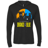 T-Shirts Vintage Black / X-Small Adventure Orange and Blue Triblend Long Sleeve Hoodie Tee