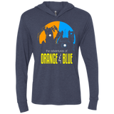 T-Shirts Vintage Navy / X-Small Adventure Orange and Blue Triblend Long Sleeve Hoodie Tee