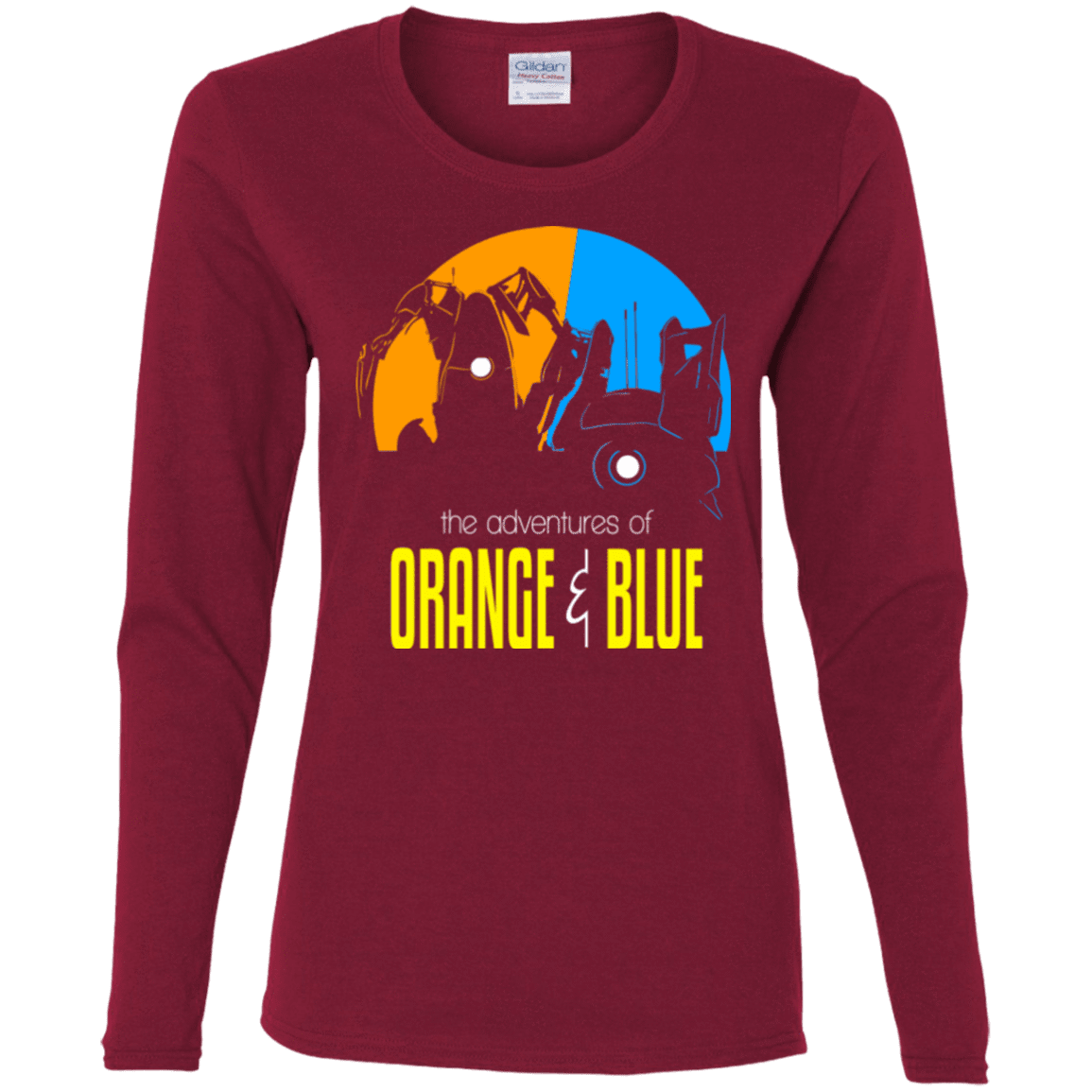 T-Shirts Cardinal / S Adventure Orange and Blue Women's Long Sleeve T-Shirt