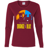 T-Shirts Cardinal / S Adventure Orange and Blue Women's Long Sleeve T-Shirt