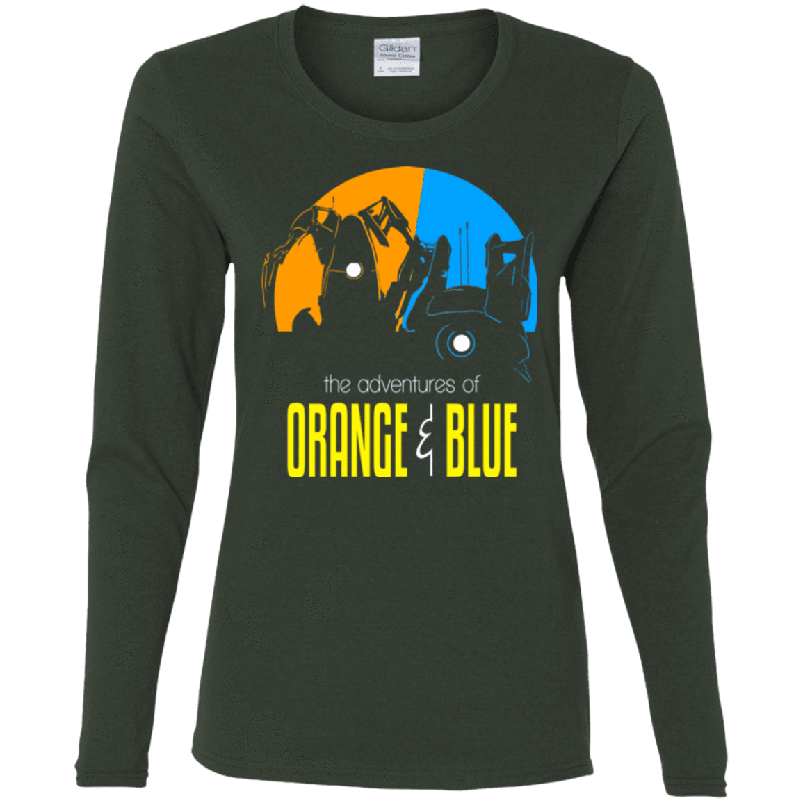 T-Shirts Forest / S Adventure Orange and Blue Women's Long Sleeve T-Shirt