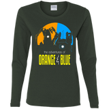 T-Shirts Forest / S Adventure Orange and Blue Women's Long Sleeve T-Shirt