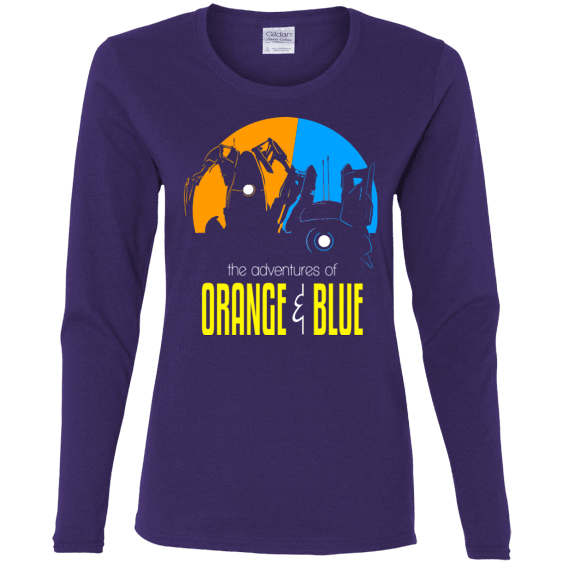 T-Shirts Purple / S Adventure Orange and Blue Women's Long Sleeve T-Shirt