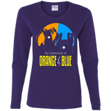 T-Shirts Purple / S Adventure Orange and Blue Women's Long Sleeve T-Shirt