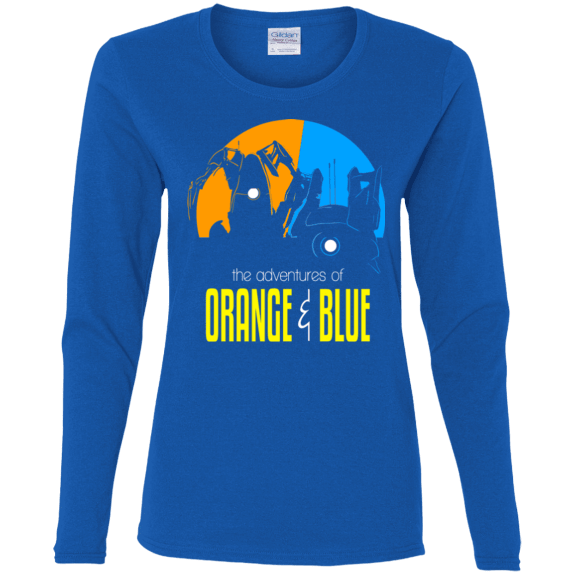 T-Shirts Royal / S Adventure Orange and Blue Women's Long Sleeve T-Shirt