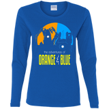 T-Shirts Royal / S Adventure Orange and Blue Women's Long Sleeve T-Shirt