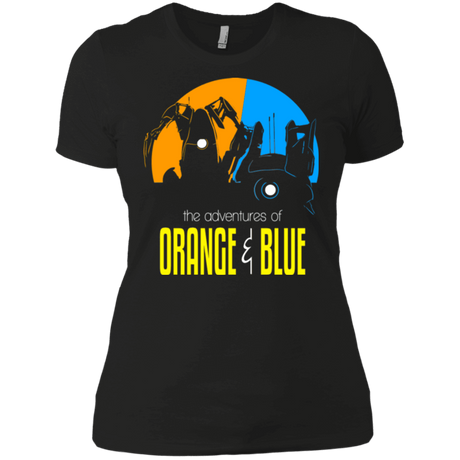 T-Shirts Black / X-Small Adventure Orange and Blue Women's Premium T-Shirt