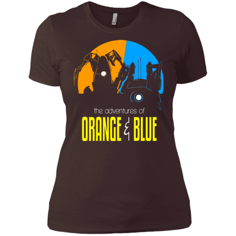 T-Shirts Dark Chocolate / X-Small Adventure Orange and Blue Women's Premium T-Shirt